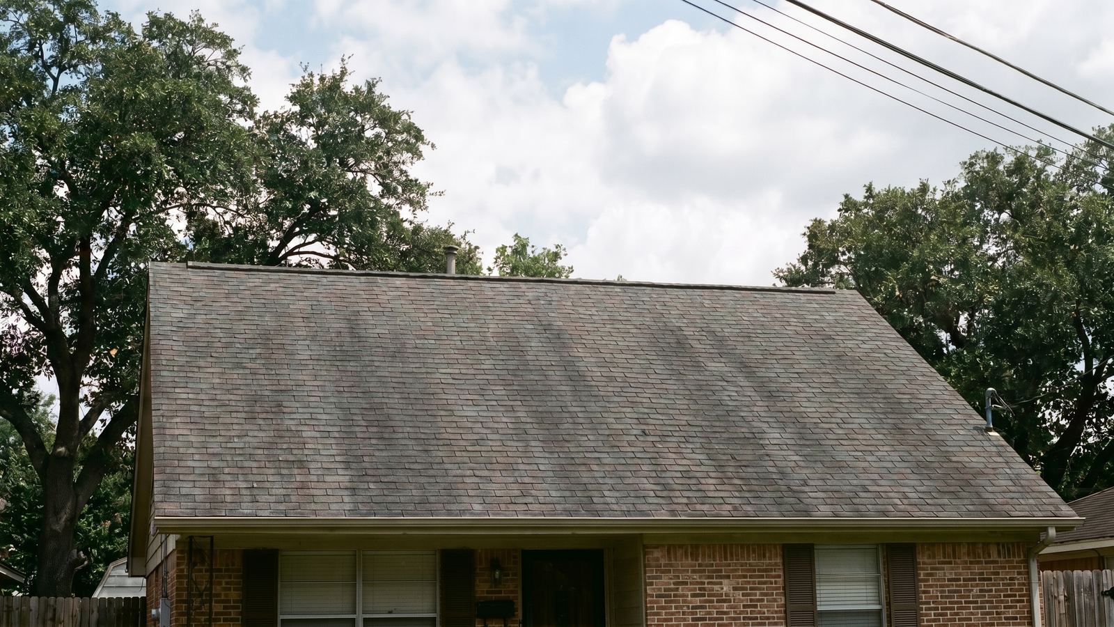 Roof soft-wash — clean Houston home roofline